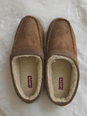 Levis Mens Victor Faux-Sherpa Slipp Tan XLarge 11-12